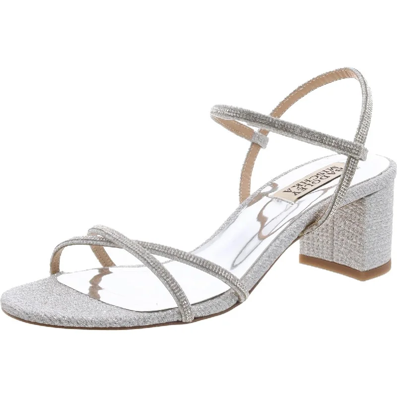 Women's Rhinestone - Embellished Open - Toe Sandals in Silver for a Glamorous Party LookWomen's Rhinestone - Embellished Open - Toe Sandals in Silver for a Glamorous Party LookBadgley Mischka Womens Open Toe Block Heel Slingback Sandals Women's Rhinestone - Embellished Open - Toe Sandals in Silver for a Glamorous Party LookWomen's Rhinestone - Embellished Open - Toe Sandals in Silver for a Glamorous Party LookBadgley Mischka Womens Open Toe Block Heel Slingback Sandals
