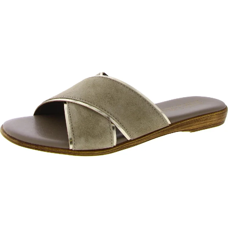 Sustainable Women's Recycled Material Sandals in Beige for Eco - Conscious ShoppersBella Vita Womens Tab-Italy Faux Suede Flat Slide Sandals Sustainable Women's Recycled Material Sandals in Beige for Eco - Conscious ShoppersBella Vita Womens Tab-Italy Faux Suede Flat Slide Sandals