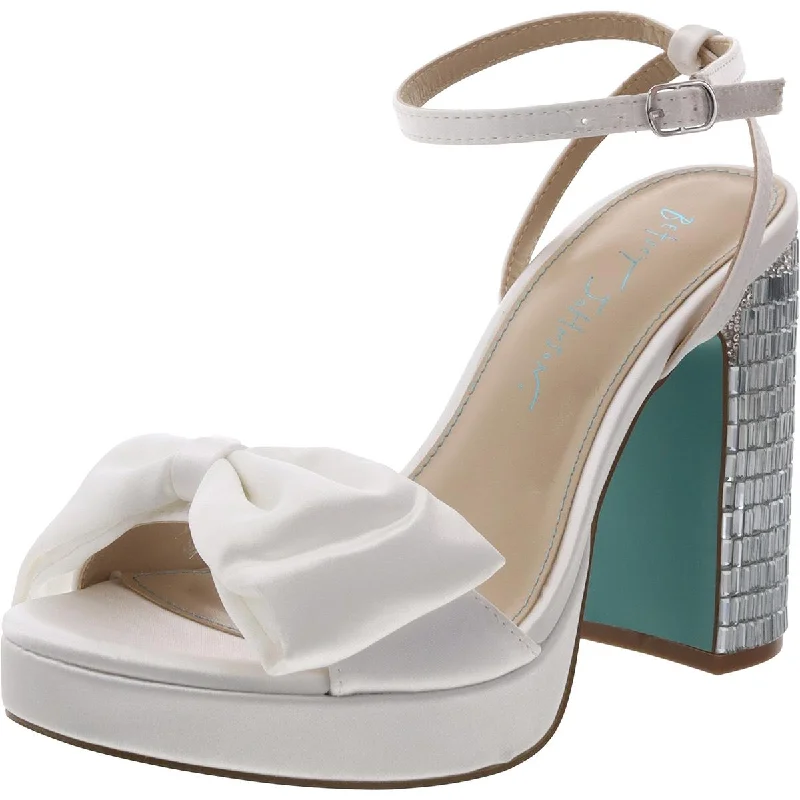 Waterproof Women's Rubber Beach Sandals with Arch Support in Blue for Water ActivitiesBetsey Johnson Womens Dawn Satin Platform Slingback Sandals Waterproof Women's Rubber Beach Sandals with Arch Support in Blue for Water ActivitiesBetsey Johnson Womens Dawn Satin Platform Slingback Sandals