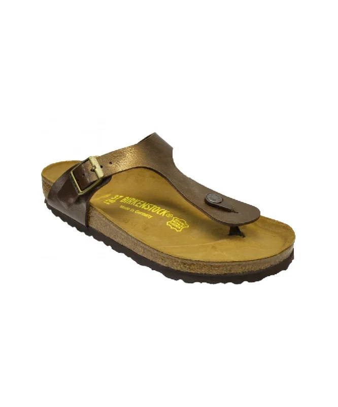 Women's Sandals with a Floral - Printed Upper in Pink for a Feminine Spring LookWomen's Sandals with a Floral - Printed Upper in Pink for a Feminine Spring LookBIRKENSTOCK GIZEH IN TOFFEE