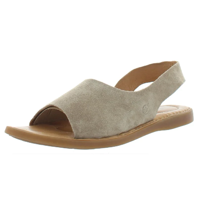 Child - Friendly Women's Sandals with a Secure Buckle in Purple for Moms on the GoBorn Womens Inlet Suede Slip On Slingback Sandals Child - Friendly Women's Sandals with a Secure Buckle in Purple for Moms on the GoBorn Womens Inlet Suede Slip On Slingback Sandals