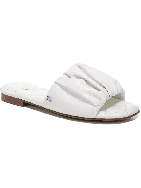 Shock - Absorbing Women's Sandals with a Soft Insole in Black for Active LifestylesShock - Absorbing Women's Sandals with a Soft Insole in Black for Active LifestylesBriar Womens Leather Open Toe Flat Sandals