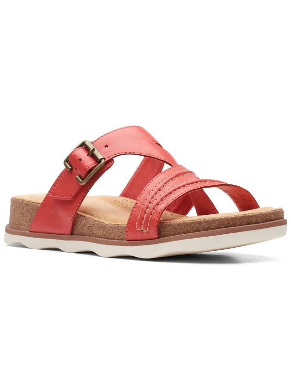 Women's Sandals with a Wedge Heel and a Tassel Detail in Orange for a Trendy LookBrynn Hope Womens Leather Buckle Slide Sandals Women's Sandals with a Wedge Heel and a Tassel Detail in Orange for a Trendy LookBrynn Hope Womens Leather Buckle Slide Sandals