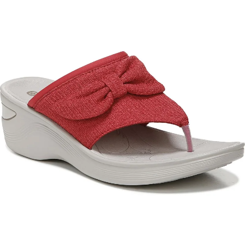 Lightweight Women's Mesh - Paneled Sandals in Yellow for BreathabilityBzees Womens Dancing Queen Knot-Front Slip On Wedge Sandals Lightweight Women's Mesh - Paneled Sandals in Yellow for BreathabilityBzees Womens Dancing Queen Knot-Front Slip On Wedge Sandals