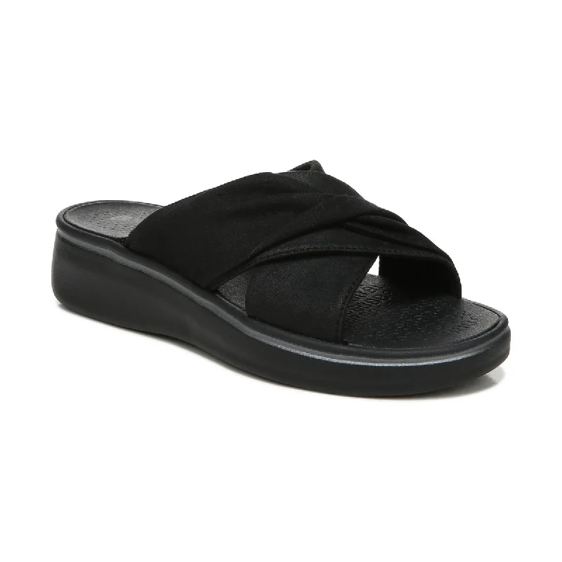 Shock - Absorbing Women's Sandals with a Soft Insole in Black for Active LifestylesShock - Absorbing Women's Sandals with a Soft Insole in Black for Active LifestylesBzees Womens Take A Bow Mixed Media Slip On Wedge Sandals Shock - Absorbing Women's Sandals with a Soft Insole in Black for Active LifestylesShock - Absorbing Women's Sandals with a Soft Insole in Black for Active LifestylesBzees Womens Take A Bow Mixed Media Slip On Wedge Sandals