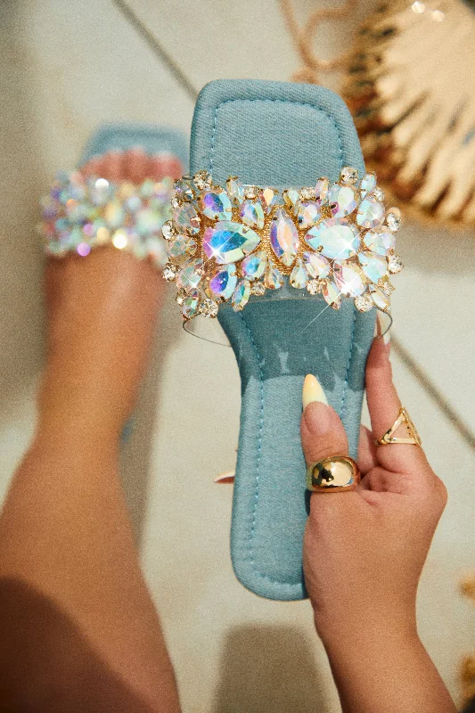Women's Sandals with a Wedge Heel and a Tassel Detail in Orange for a Trendy LookCaribbean Island Embellished Slip On Sandals - Denim Women's Sandals with a Wedge Heel and a Tassel Detail in Orange for a Trendy LookCaribbean Island Embellished Slip On Sandals - Denim