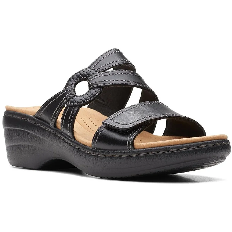 Child - Friendly Women's Sandals with a Secure Buckle in Purple for Moms on the GoClarks Womens Merliah Coral Leather Open Toe Wedge Sandals Child - Friendly Women's Sandals with a Secure Buckle in Purple for Moms on the GoClarks Womens Merliah Coral Leather Open Toe Wedge Sandals