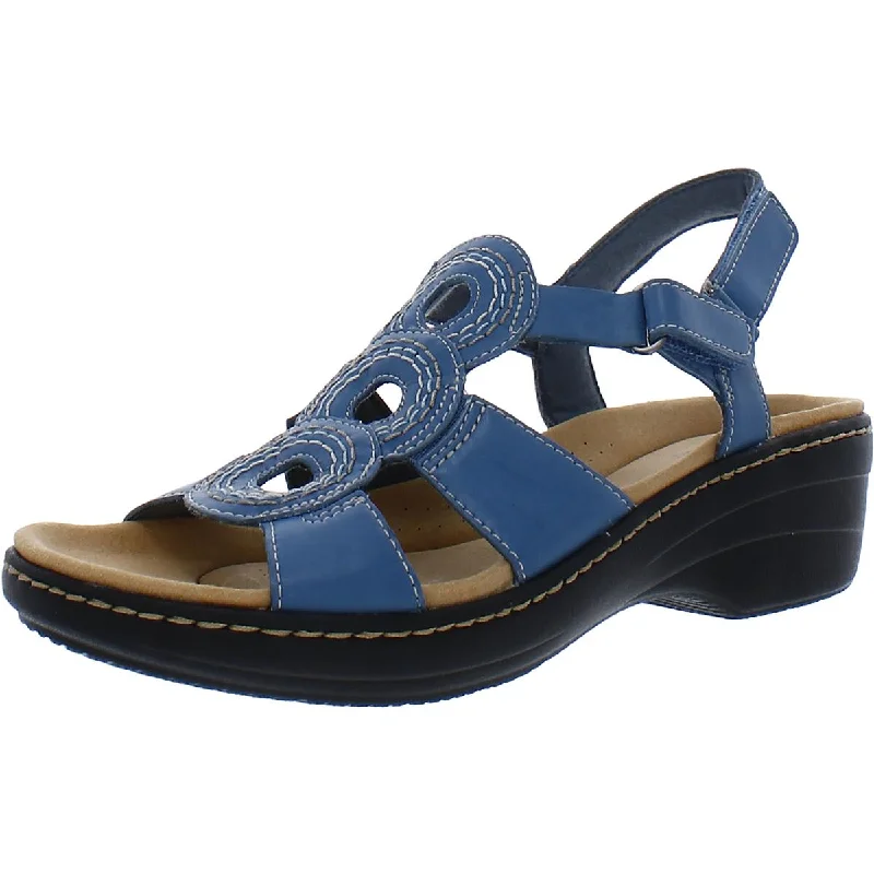 Women's Sandals with a Glitter - Coated Strap in Gold for a Sparkly Summer OutfitClarks Womens Merliah Derby Slingbacks Casual Wedge Sandals Women's Sandals with a Glitter - Coated Strap in Gold for a Sparkly Summer OutfitClarks Womens Merliah Derby Slingbacks Casual Wedge Sandals