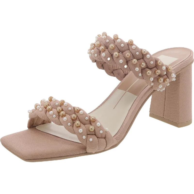 Adjustable Strap Women's Sandals with a Padded Heel in Pink for a Custom FitDolce Vita Womens PAILY PEARL Square toe Slip on Heels Adjustable Strap Women's Sandals with a Padded Heel in Pink for a Custom FitDolce Vita Womens PAILY PEARL Square toe Slip on Heels