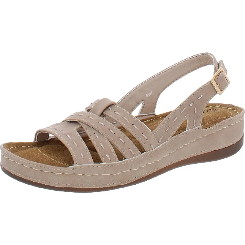Adjustable Strap Women's Sandals with a Padded Heel in Pink for a Custom FitEasy Street Womens Kehlani Wedge Cushion Insole Slingback Sandals Adjustable Strap Women's Sandals with a Padded Heel in Pink for a Custom FitEasy Street Womens Kehlani Wedge Cushion Insole Slingback Sandals