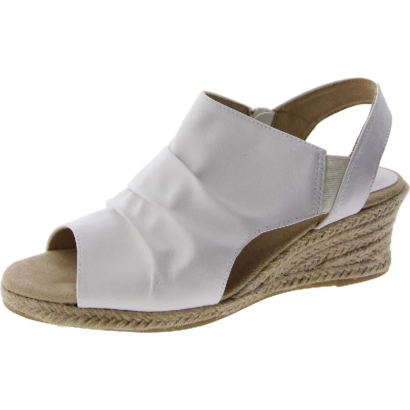 Plus Size Women's Wide - Width Platform Sandals in Black for Added Comfort and HeightEasy Street Womens Sling Back Wedge Wedge Sandals Plus Size Women's Wide - Width Platform Sandals in Black for Added Comfort and HeightEasy Street Womens Sling Back Wedge Wedge Sandals