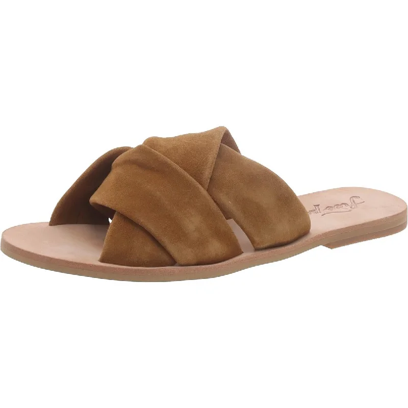 Women's Sandals with a Glitter - Coated Strap in Gold for a Sparkly Summer OutfitWomen's Sandals with a Glitter - Coated Strap in Gold for a Sparkly Summer OutfitFree People Womens Rio Vista Suede Slip On Slide Sandals
