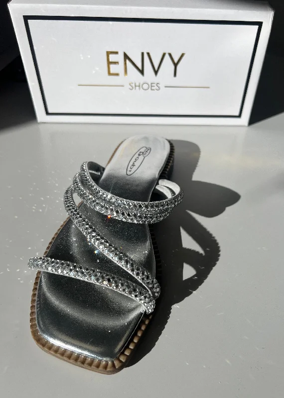 Child - Friendly Women's Sandals with a Secure Buckle in Purple for Moms on the GoChild - Friendly Women's Sandals with a Secure Buckle in Purple for Moms on the GoGIA SILVER DIAMANTE STRAPPY SLIDERS Child - Friendly Women's Sandals with a Secure Buckle in Purple for Moms on the GoChild - Friendly Women's Sandals with a Secure Buckle in Purple for Moms on the GoGIA SILVER DIAMANTE STRAPPY SLIDERS