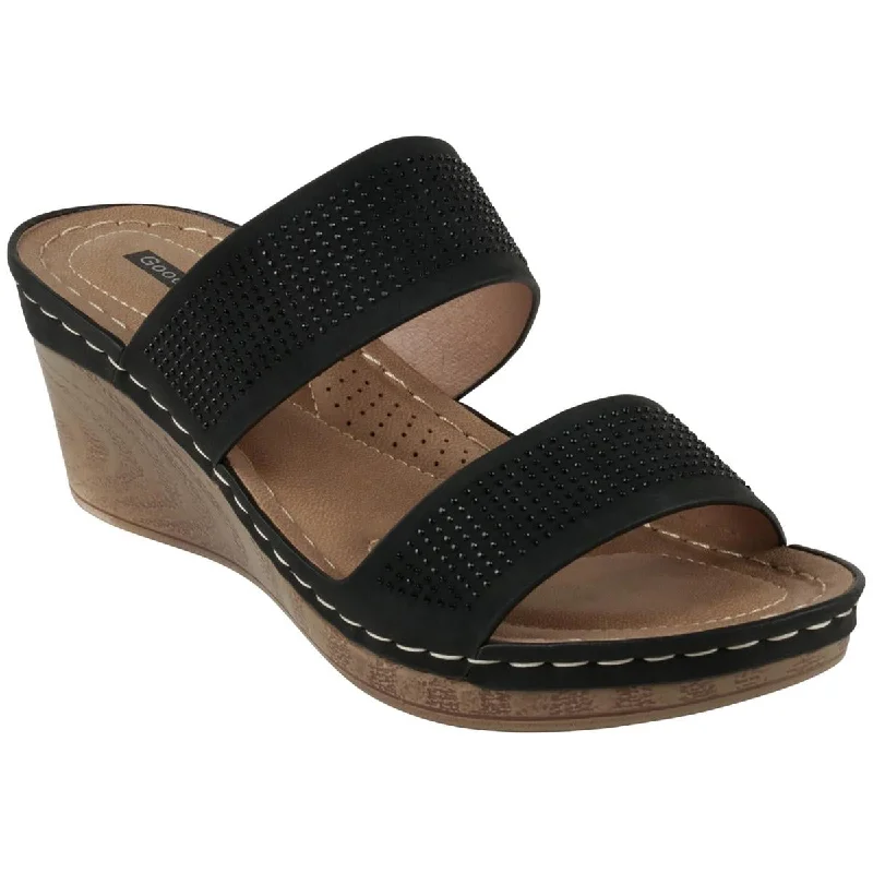 Elastic - Strap Women's Sandals with a Padded Toe in Teal for Easy On - and - OffElastic - Strap Women's Sandals with a Padded Toe in Teal for Easy On - and - OffGood Choice Womens Faux Leather Mule Sandals Elastic - Strap Women's Sandals with a Padded Toe in Teal for Easy On - and - OffElastic - Strap Women's Sandals with a Padded Toe in Teal for Easy On - and - OffGood Choice Womens Faux Leather Mule Sandals