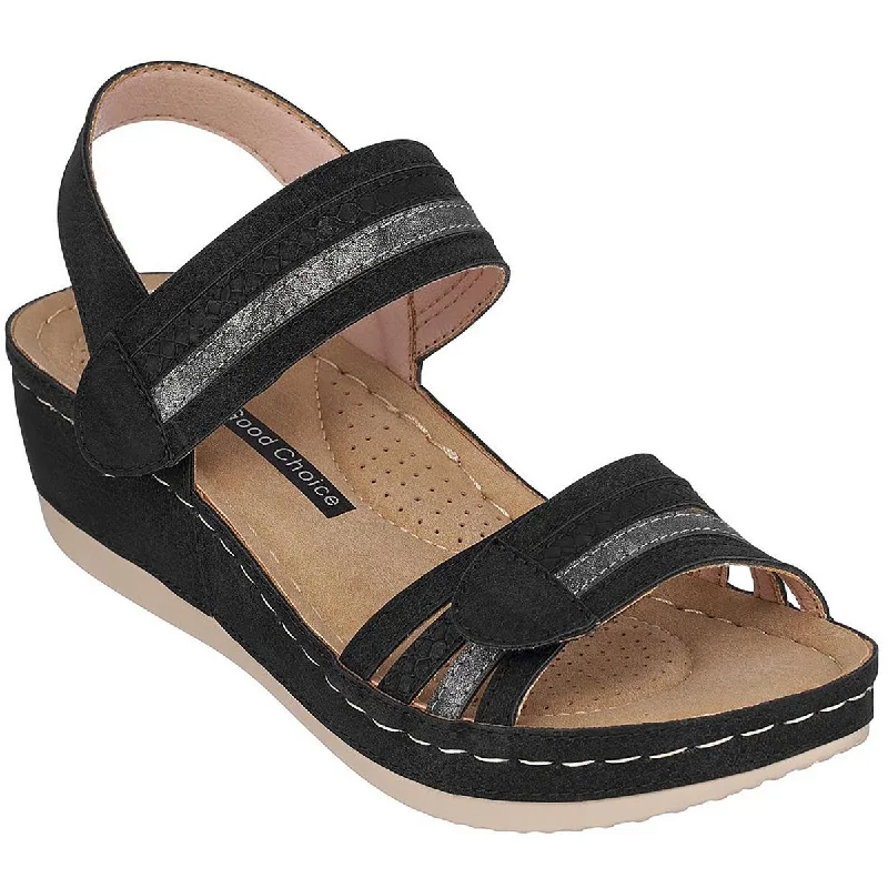Women's Rhinestone - Embellished Open - Toe Sandals in Silver for a Glamorous Party LookWomen's Rhinestone - Embellished Open - Toe Sandals in Silver for a Glamorous Party LookGood Choice Womens Samar Ankle Strap Strappy Wedge Sandals Women's Rhinestone - Embellished Open - Toe Sandals in Silver for a Glamorous Party LookWomen's Rhinestone - Embellished Open - Toe Sandals in Silver for a Glamorous Party LookGood Choice Womens Samar Ankle Strap Strappy Wedge Sandals