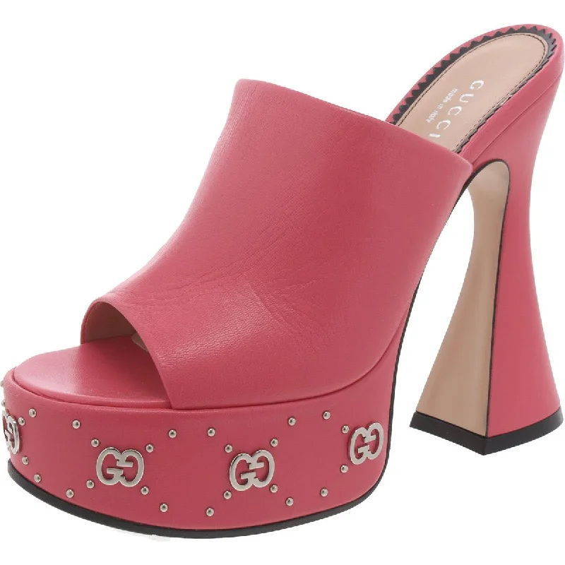 Adjustable Strap Women's Sandals with a Padded Heel in Pink for a Custom FitGucci Womens 115MM JANAYA Leather Platform Heels Adjustable Strap Women's Sandals with a Padded Heel in Pink for a Custom FitGucci Womens 115MM JANAYA Leather Platform Heels