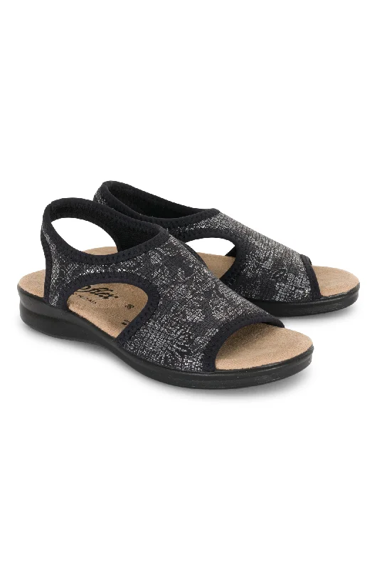 Women's Rhinestone - Embellished Open - Toe Sandals in Silver for a Glamorous Party LookWomen's Rhinestone - Embellished Open - Toe Sandals in Silver for a Glamorous Party LookItalian made Neopene Sandal | BLACK | TUSCANY AB Women's Rhinestone - Embellished Open - Toe Sandals in Silver for a Glamorous Party LookWomen's Rhinestone - Embellished Open - Toe Sandals in Silver for a Glamorous Party LookItalian made Neopene Sandal | BLACK | TUSCANY AB