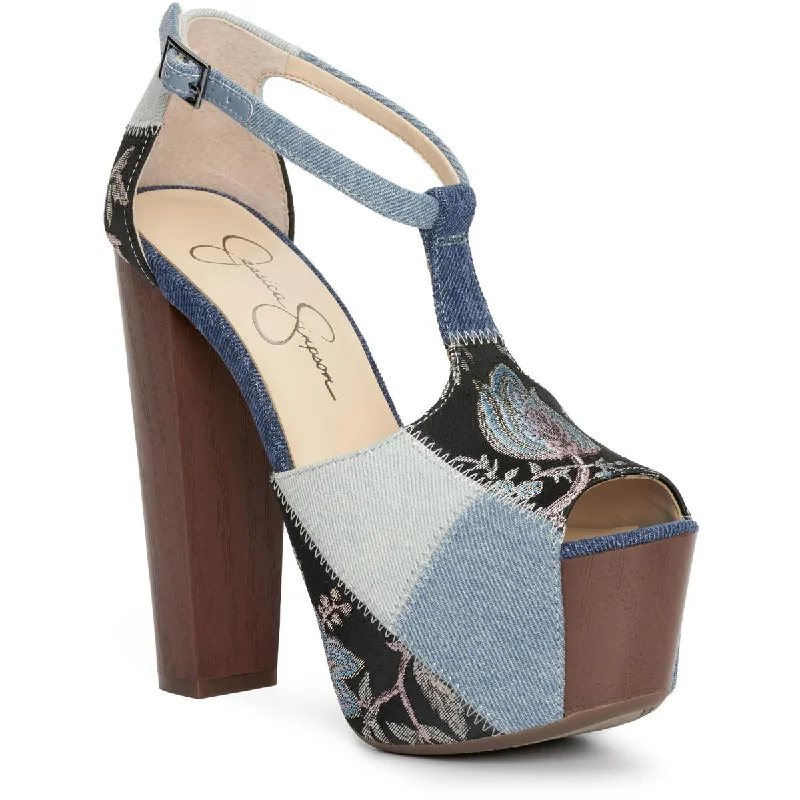 Women's Thong Sandals with a Beaded Design in Multicolor for a Beachy AestheticJessica Simpson Womens Dany9 Denim Heeled Platform Sandals Women's Thong Sandals with a Beaded Design in Multicolor for a Beachy AestheticJessica Simpson Womens Dany9 Denim Heeled Platform Sandals