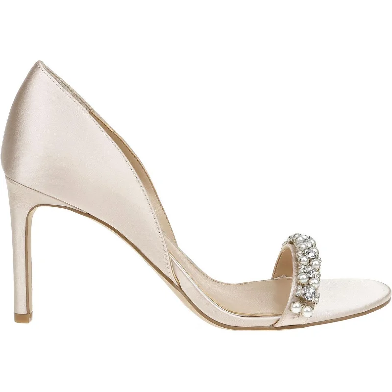 Orthopedic Women's Sandals with Arch Support in Gray for Foot HealthOrthopedic Women's Sandals with Arch Support in Gray for Foot HealthJewel Badgley Mischka Womens DAYANA Satin Heels