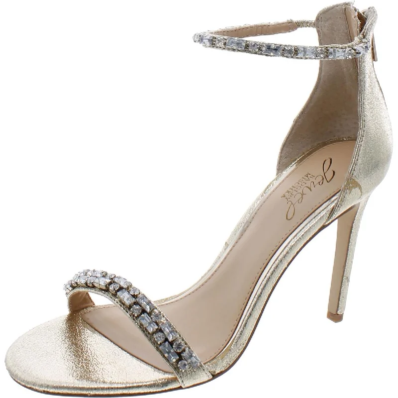 Anti - Slip Women's Sandals with a Grooved Sole in Green for Outdoor AdventuresJewel Badgley Mischka Womens Embellished Glitter Evening Sandals Anti - Slip Women's Sandals with a Grooved Sole in Green for Outdoor AdventuresJewel Badgley Mischka Womens Embellished Glitter Evening Sandals