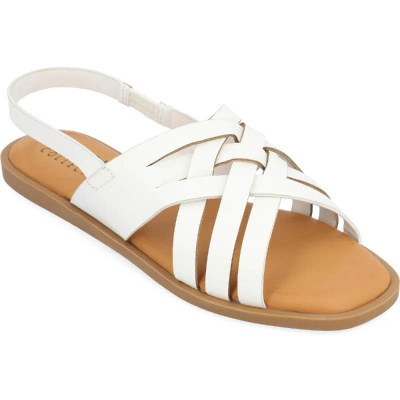 Women's Thong Sandals with a Beaded Design in Multicolor for a Beachy AestheticWomen's Thong Sandals with a Beaded Design in Multicolor for a Beachy AestheticJournee Collection Womens Merrin Faux Leather Square Toe Slingback Sandals