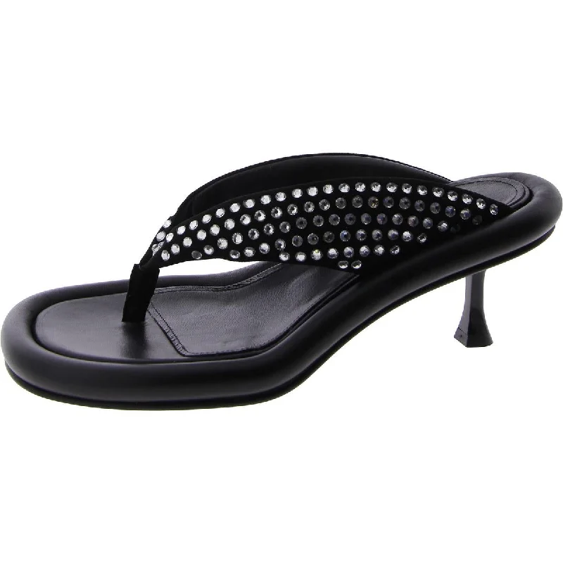 Anti - Slip Women's Sandals with a Grooved Sole in Green for Outdoor AdventuresJW Anderson Womens Fala Bumper Leather Rhinestones Heels Anti - Slip Women's Sandals with a Grooved Sole in Green for Outdoor AdventuresJW Anderson Womens Fala Bumper Leather Rhinestones Heels