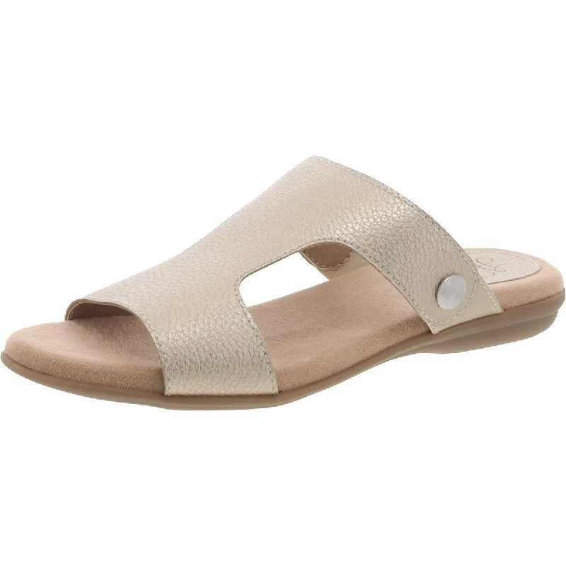 Shock - Absorbing Women's Sandals with a Soft Insole in Black for Active LifestylesShock - Absorbing Women's Sandals with a Soft Insole in Black for Active LifestylesLifeStride Womens Baha Faux Leather Slip On Slide Sandals Shock - Absorbing Women's Sandals with a Soft Insole in Black for Active LifestylesShock - Absorbing Women's Sandals with a Soft Insole in Black for Active LifestylesLifeStride Womens Baha Faux Leather Slip On Slide Sandals