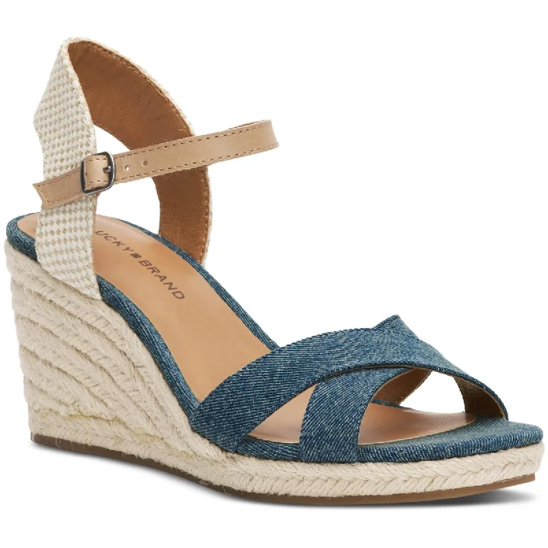 Child - Friendly Women's Sandals with a Secure Buckle in Purple for Moms on the GoChild - Friendly Women's Sandals with a Secure Buckle in Purple for Moms on the GoLucky Brand Womens Maeylee  Espadrille Cut-Out Ankle Strap