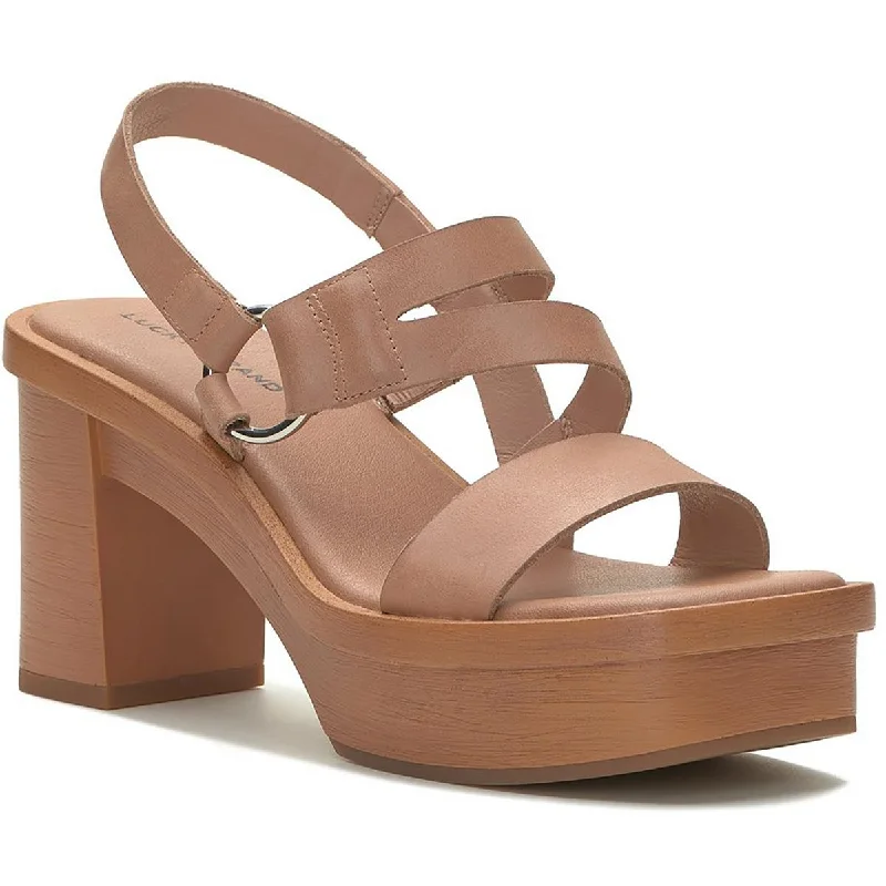 Anti - Slip Women's Sandals with a Grooved Sole in Green for Outdoor AdventuresLucky Brand Womens Marselina Leather Strappy Heels Anti - Slip Women's Sandals with a Grooved Sole in Green for Outdoor AdventuresLucky Brand Womens Marselina Leather Strappy Heels