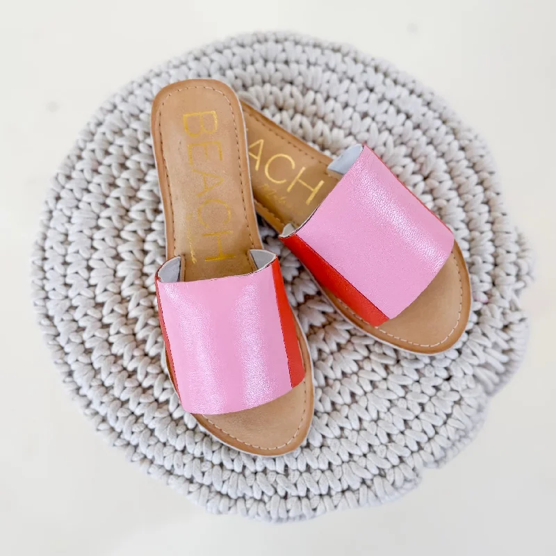 Elastic - Strap Women's Sandals with a Padded Toe in Teal for Easy On - and - OffMatisse | Bonfire Slide Sandal in Pink and Red Elastic - Strap Women's Sandals with a Padded Toe in Teal for Easy On - and - OffMatisse | Bonfire Slide Sandal in Pink and Red