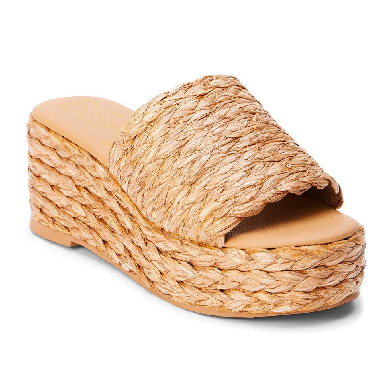 Lightweight Women's Mesh - Paneled Sandals in Yellow for BreathabilityMatisse Peony Wedge Sandals-Cognac Lightweight Women's Mesh - Paneled Sandals in Yellow for BreathabilityMatisse Peony Wedge Sandals-Cognac
