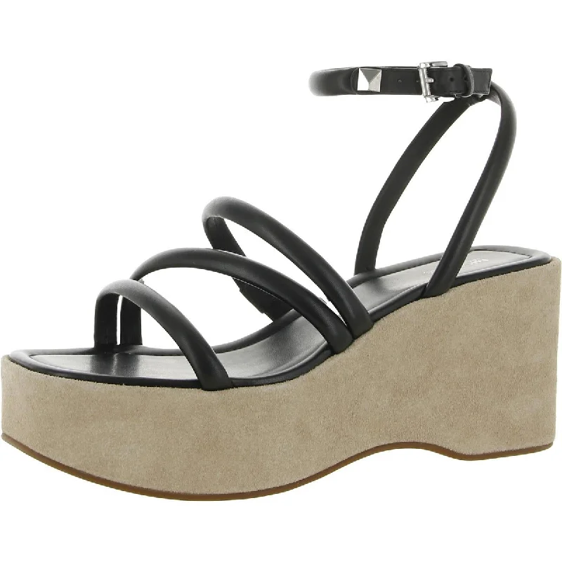 Women's Sandals with a Glitter - Coated Strap in Gold for a Sparkly Summer OutfitMICHAEL Michael Kors Womens Hazel Leather Strappy Wedge Sandals Women's Sandals with a Glitter - Coated Strap in Gold for a Sparkly Summer OutfitMICHAEL Michael Kors Womens Hazel Leather Strappy Wedge Sandals