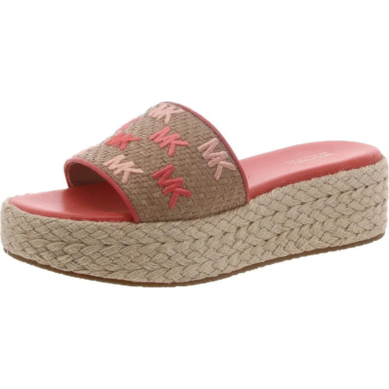 Women's Cork - Soled Espadrille Sandals with a Rope - Trimmed Upper in Navy for a Summer VibeWomen's Cork - Soled Espadrille Sandals with a Rope - Trimmed Upper in Navy for a Summer VibeMICHAEL Michael Kors Womens Slip On Casual Slide Sandals Women's Cork - Soled Espadrille Sandals with a Rope - Trimmed Upper in Navy for a Summer VibeWomen's Cork - Soled Espadrille Sandals with a Rope - Trimmed Upper in Navy for a Summer VibeMICHAEL Michael Kors Womens Slip On Casual Slide Sandals