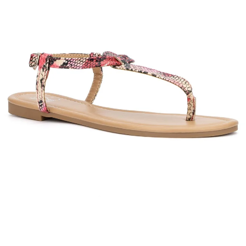 Lightweight Women's Mesh - Paneled Sandals in Yellow for BreathabilityLightweight Women's Mesh - Paneled Sandals in Yellow for BreathabilityNew York & Company Womens Faux Leather T-Strap Sandals