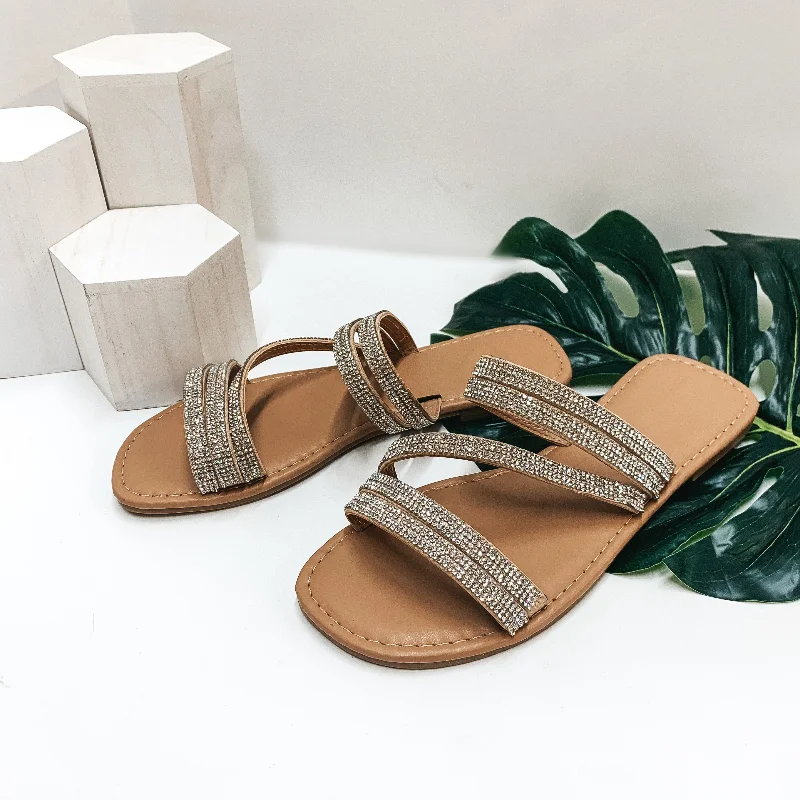 Elastic - Strap Women's Sandals with a Padded Toe in Teal for Easy On - and - OffSleek Strides Crystal Strappy Slide On Sandals in Nude Elastic - Strap Women's Sandals with a Padded Toe in Teal for Easy On - and - OffSleek Strides Crystal Strappy Slide On Sandals in Nude
