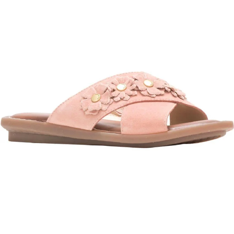 Child - Friendly Women's Sandals with a Secure Buckle in Purple for Moms on the GoOlive Xband Slides In Pale Peach Child - Friendly Women's Sandals with a Secure Buckle in Purple for Moms on the GoOlive Xband Slides In Pale Peach
