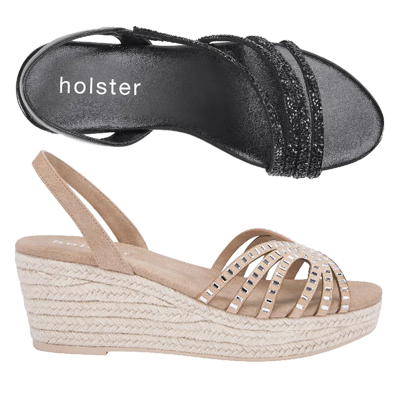 Elastic - Strap Women's Sandals with a Padded Toe in Teal for Easy On - and - OffElastic - Strap Women's Sandals with a Padded Toe in Teal for Easy On - and - OffParty Espadrille & Mermaid Espadrille Bundle - Black/Beige Elastic - Strap Women's Sandals with a Padded Toe in Teal for Easy On - and - OffElastic - Strap Women's Sandals with a Padded Toe in Teal for Easy On - and - OffParty Espadrille & Mermaid Espadrille Bundle - Black/Beige