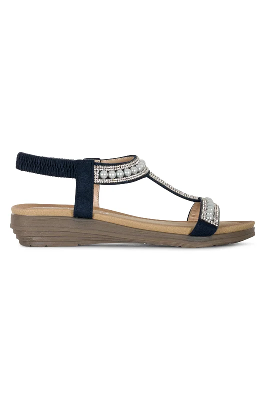 Shock - Absorbing Women's Sandals with a Soft Insole in Black for Active LifestylesShock - Absorbing Women's Sandals with a Soft Insole in Black for Active LifestylesPearl & Gem T bar Sandal | BLUE | TANCY AB Shock - Absorbing Women's Sandals with a Soft Insole in Black for Active LifestylesShock - Absorbing Women's Sandals with a Soft Insole in Black for Active LifestylesPearl & Gem T bar Sandal | BLUE | TANCY AB