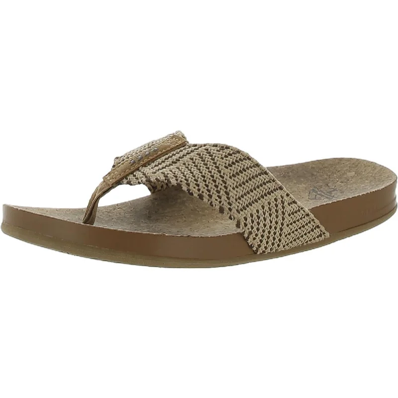 Women's Cork - Soled Espadrille Sandals with a Rope - Trimmed Upper in Navy for a Summer VibeReef Womens Cushion Strand Woven Cork Thong Sandals Women's Cork - Soled Espadrille Sandals with a Rope - Trimmed Upper in Navy for a Summer VibeReef Womens Cushion Strand Woven Cork Thong Sandals