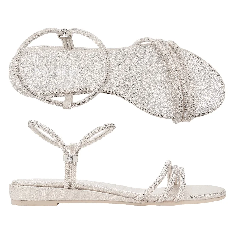 Lightweight Women's Mesh - Paneled Sandals in Yellow for BreathabilityLightweight Women's Mesh - Paneled Sandals in Yellow for BreathabilityRevel Low Wedge - Light Gold