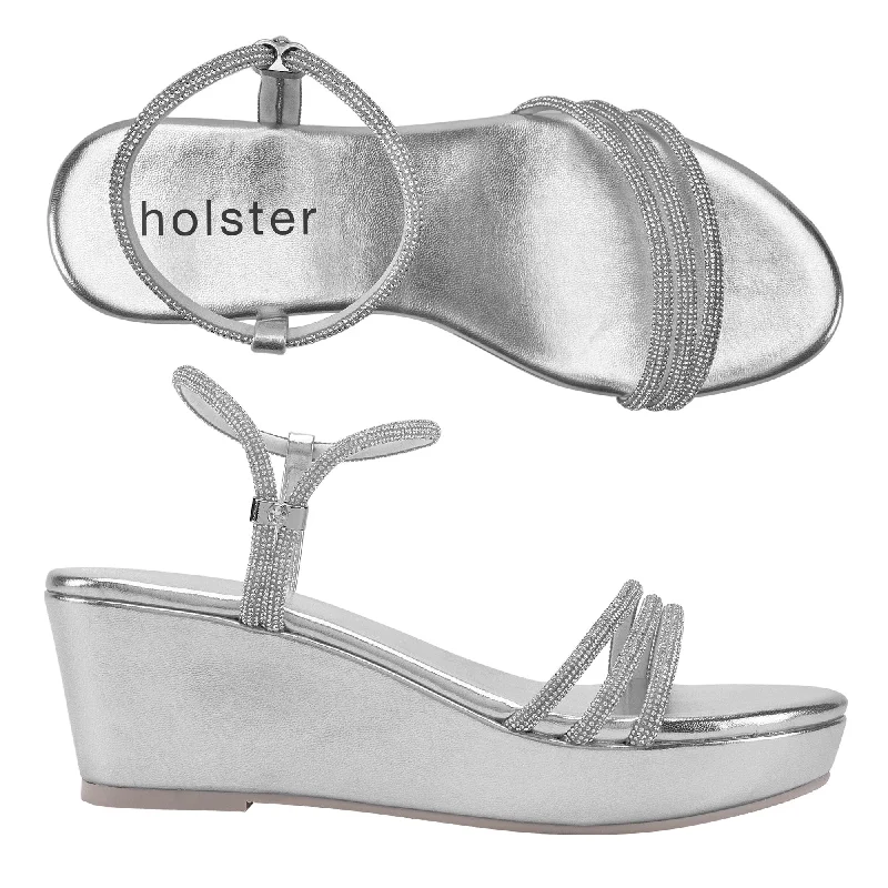 Women's Flat Slide Sandals with a Memory Foam Insole in White for All - Day ComfortWomen's Flat Slide Sandals with a Memory Foam Insole in White for All - Day ComfortRevel Wedge - Silver Women's Flat Slide Sandals with a Memory Foam Insole in White for All - Day ComfortWomen's Flat Slide Sandals with a Memory Foam Insole in White for All - Day ComfortRevel Wedge - Silver