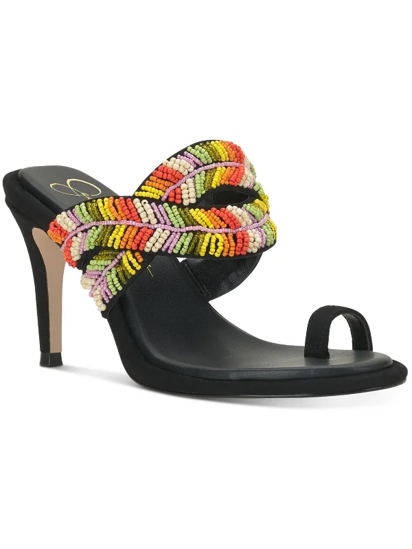 Women's Cork - Soled Espadrille Sandals with a Rope - Trimmed Upper in Navy for a Summer VibeRixei Womens Beaded Faux Suede Heels Women's Cork - Soled Espadrille Sandals with a Rope - Trimmed Upper in Navy for a Summer VibeRixei Womens Beaded Faux Suede Heels