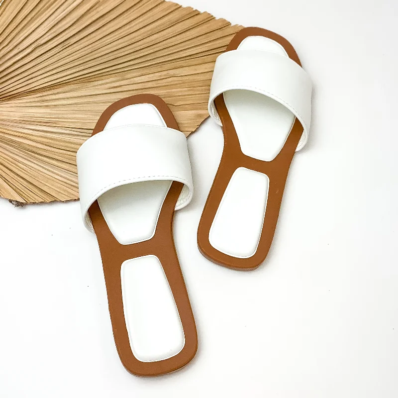 Sustainable Women's Recycled Material Sandals in Beige for Eco - Conscious ShoppersCraving Summer Slide On Sandals in White Sustainable Women's Recycled Material Sandals in Beige for Eco - Conscious ShoppersCraving Summer Slide On Sandals in White