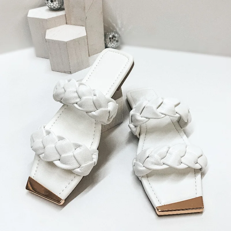 Women's Strappy Gladiator Sandals with Buckle Closures in Tan for a Boho LookSoft Smiles Two Band Braided Slide On Sandals in White Women's Strappy Gladiator Sandals with Buckle Closures in Tan for a Boho LookSoft Smiles Two Band Braided Slide On Sandals in White