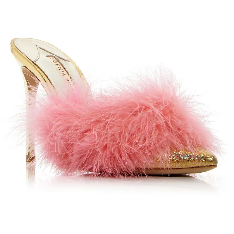 Women's Thong Sandals with a Beaded Design in Multicolor for a Beachy AestheticSophia Webster Womens Delicia Marabou Leather Slip On Heels Women's Thong Sandals with a Beaded Design in Multicolor for a Beachy AestheticSophia Webster Womens Delicia Marabou Leather Slip On Heels