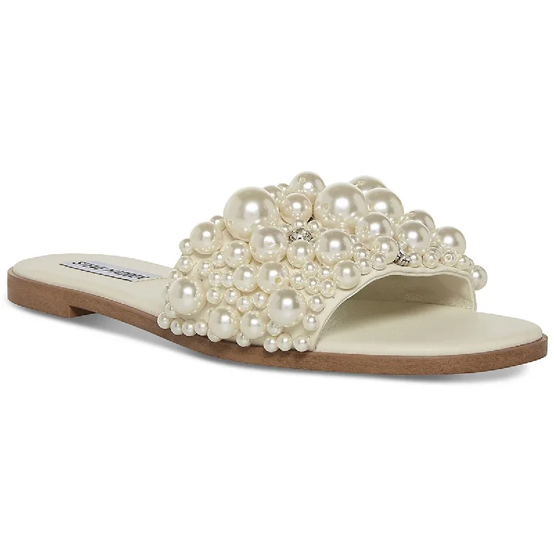 Women's Flat Slide Sandals with a Memory Foam Insole in White for All - Day ComfortWomen's Flat Slide Sandals with a Memory Foam Insole in White for All - Day ComfortSteve Madden Womens Knicky Faux Leather Slide Sandals Women's Flat Slide Sandals with a Memory Foam Insole in White for All - Day ComfortWomen's Flat Slide Sandals with a Memory Foam Insole in White for All - Day ComfortSteve Madden Womens Knicky Faux Leather Slide Sandals