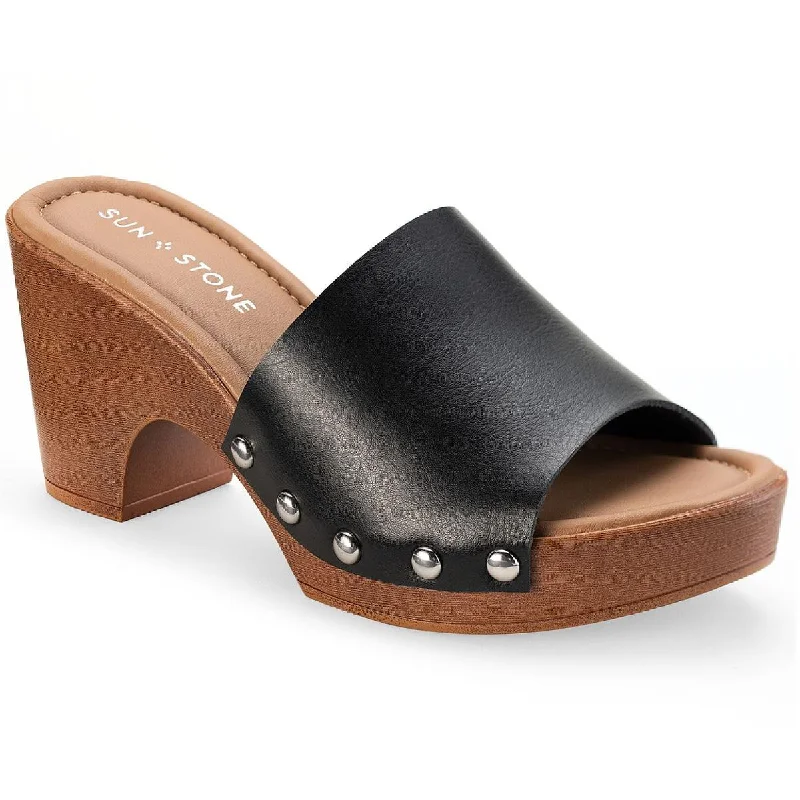Plus Size Women's Wide - Width Platform Sandals in Black for Added Comfort and HeightPlus Size Women's Wide - Width Platform Sandals in Black for Added Comfort and HeightSun + Stone Womens Alina Slip On Slides Platform Sandals Plus Size Women's Wide - Width Platform Sandals in Black for Added Comfort and HeightPlus Size Women's Wide - Width Platform Sandals in Black for Added Comfort and HeightSun + Stone Womens Alina Slip On Slides Platform Sandals