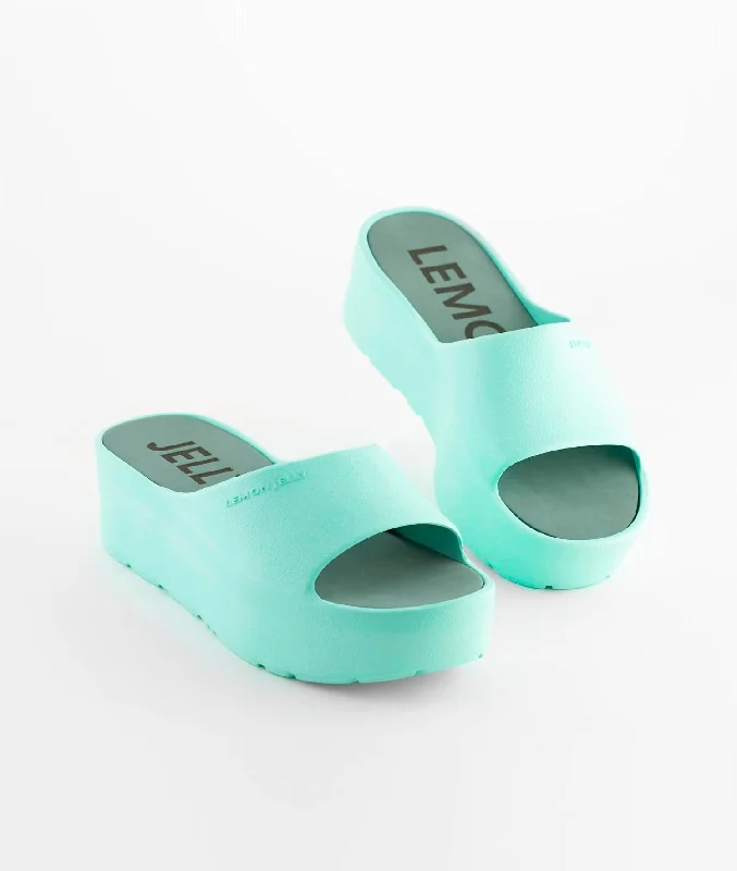 Child - Friendly Women's Sandals with a Secure Buckle in Purple for Moms on the GoSunny 12 Platform Slides In Mint Child - Friendly Women's Sandals with a Secure Buckle in Purple for Moms on the GoSunny 12 Platform Slides In Mint