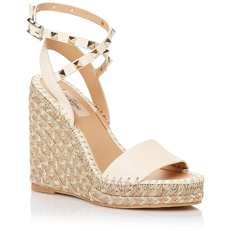Women's Leather - Strapped Sandals with a Braided Detail in Brown for a Rustic AppealValentino Garavani Womens Leather Studded Platform Sandals Women's Leather - Strapped Sandals with a Braided Detail in Brown for a Rustic AppealValentino Garavani Womens Leather Studded Platform Sandals