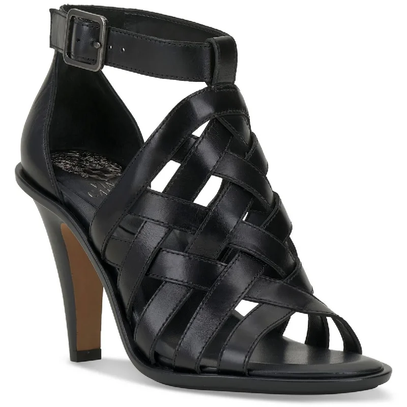 Elastic - Strap Women's Sandals with a Padded Toe in Teal for Easy On - and - OffVince Camuto Womens Frelly Leather Woven Heels Elastic - Strap Women's Sandals with a Padded Toe in Teal for Easy On - and - OffVince Camuto Womens Frelly Leather Woven Heels